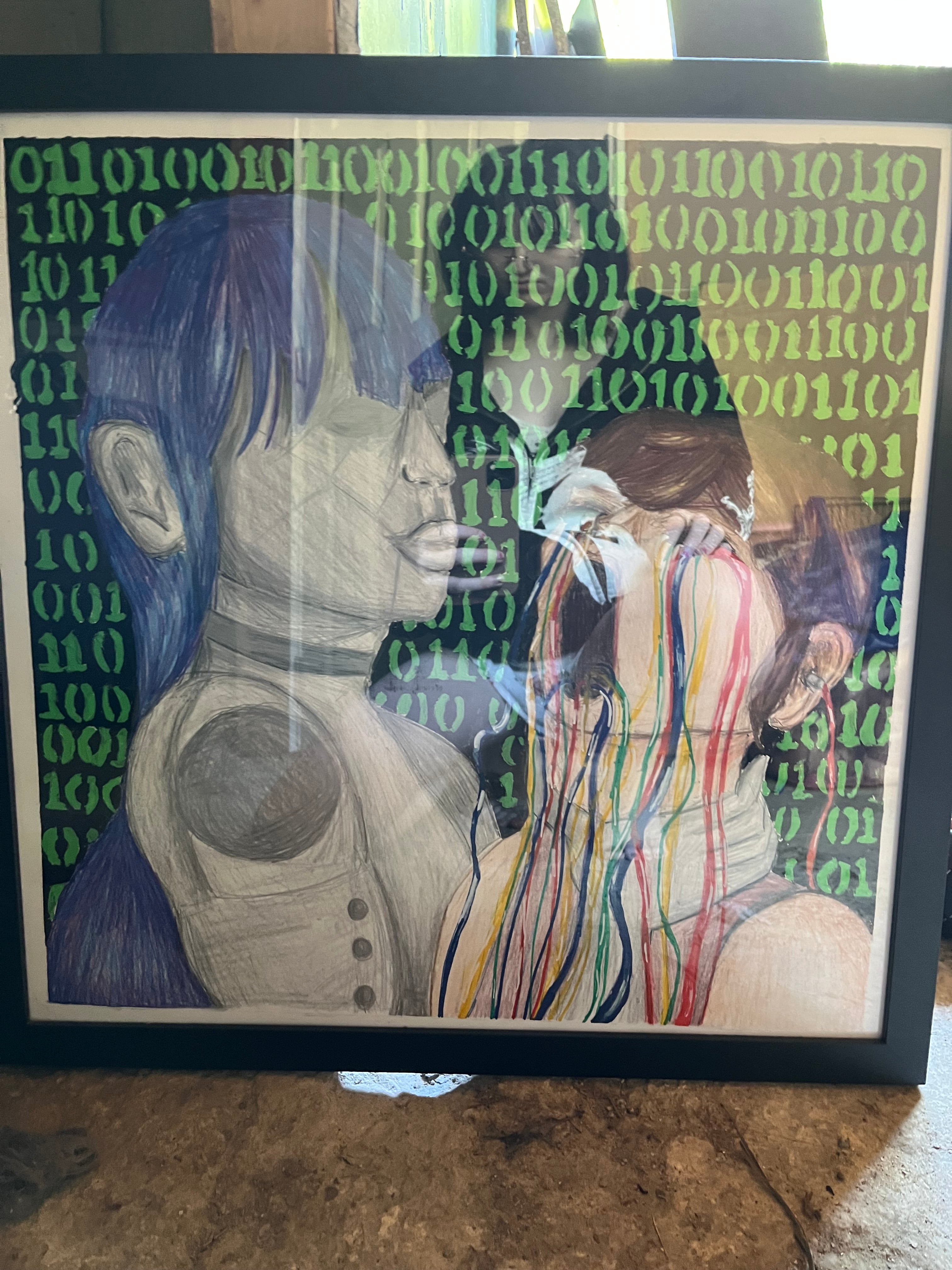 “let me do it for you” original 19x19 framed